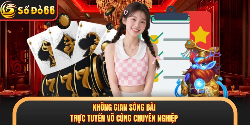 Không gian sòng bài trực tuyến vô cùng chuyên nghiệp